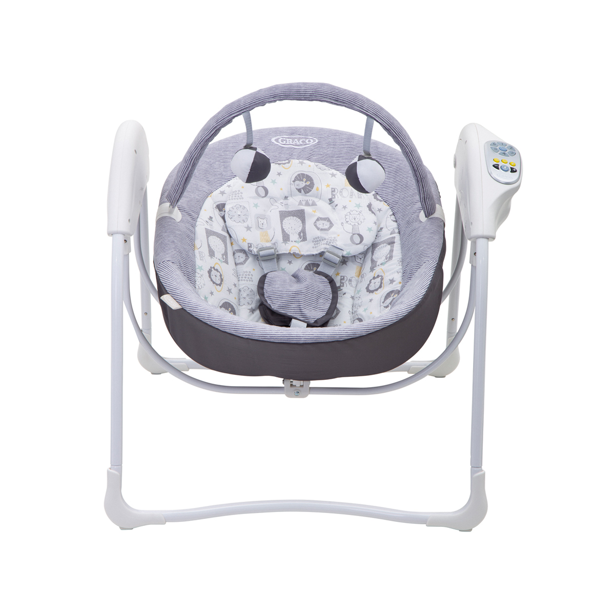 Frontansicht der elektrischen Babyschaukel Graco Glider Lite